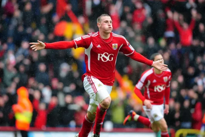 Framed Print : Bristol City's Chris Wood's Hat-Trick Celebration: Bristol City vs Coventry City (April 9, 2012) Framed Print : Bristol City's Chris Wood's Hat-Trick Celebration: Bristol City vs Coventry City (April 9, 2012)