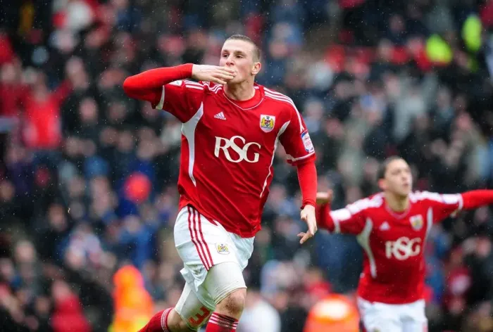 Framed Print : Bristol City's Chris Wood's Hat-trick Glory: A Triumphant Night at Ashton Gate, April 9, 2012 (Bristol City vs. Coventry City) Framed Print : Bristol City's Chris Wood's Hat-trick Glory: A Triumphant Night at Ashton Gate, April 9, 2012 (Bristol City vs. Coventry City)