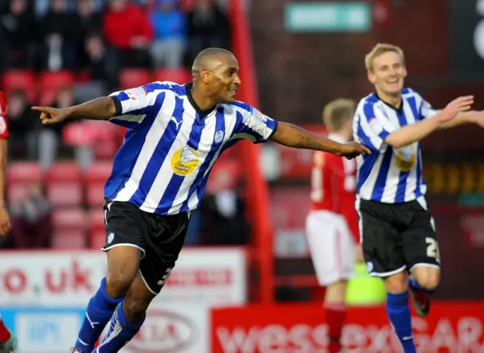 Framed Print : Bristol City's Clinton Morrison: Euphoric FA Cup Victory Celebration vs. Sheffield Wednesday (08.01.2011)