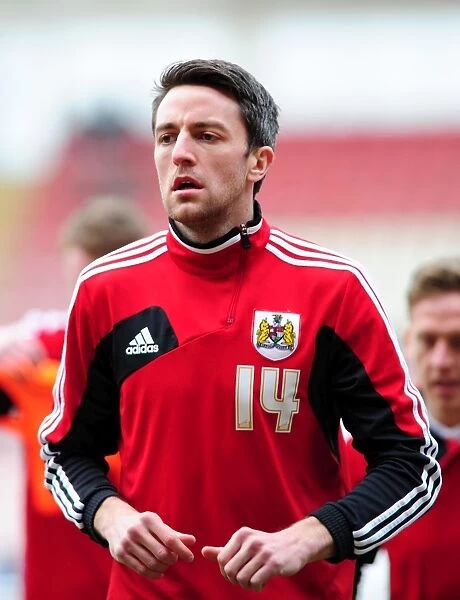Bristol City's Cole Skuse at Bloomfield Road during Blackpool vs. Bristol City Npower Championship Match, March 2013