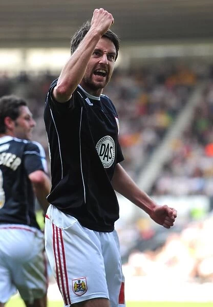 Bristol City's Cole Skuse Scores the Decisive Goal Against Derby County in Championship Match, April 30, 2011