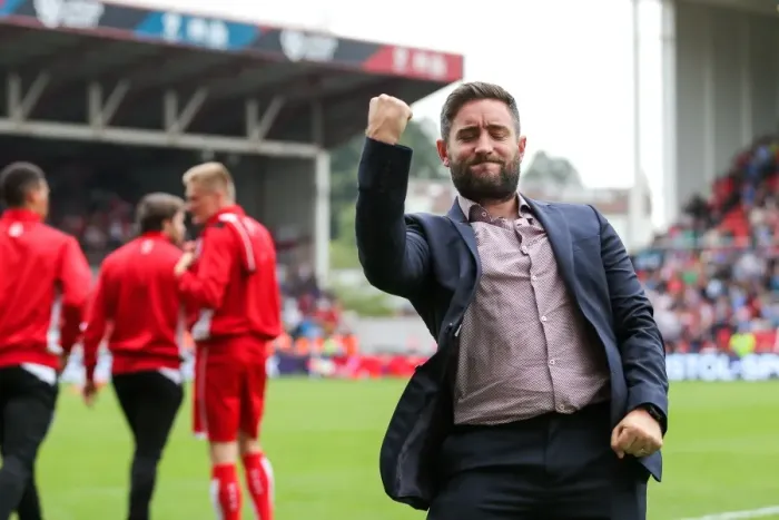 Framed Print : Bristol City's Comeback: Lee Johnson's Euphoric Moment after 3-1 Win over Aston Villa Framed Print : Bristol City's Comeback: Lee Johnson's Euphoric Moment after 3-1 Win over Aston Villa