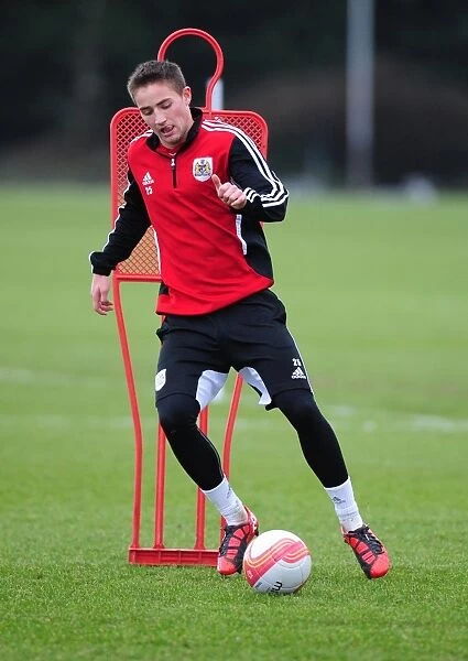Bristol City's Danny Ball in Deep Focus during Training