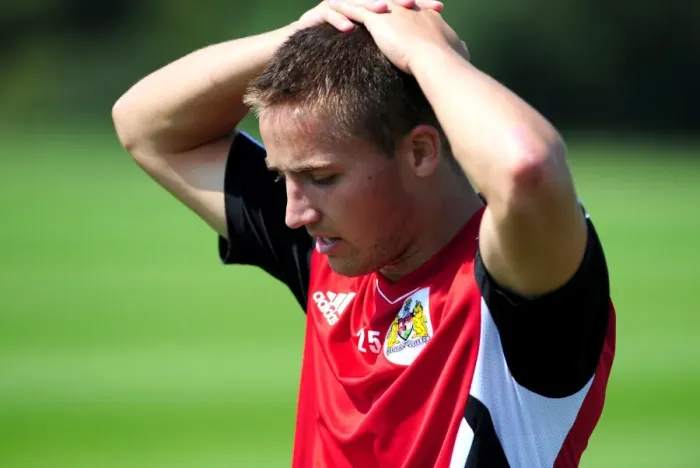 Framed Print : Bristol City's Danny Ball: Intense Focus in Pre-season Training Framed Print : Bristol City's Danny Ball: Intense Focus in Pre-season Training