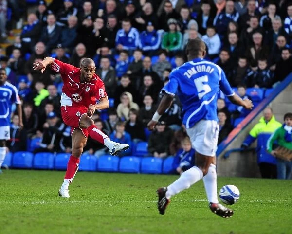 Bristol City's Danny Haynes Goes For Glory Against Peterborough in Championship Clash, March 2010