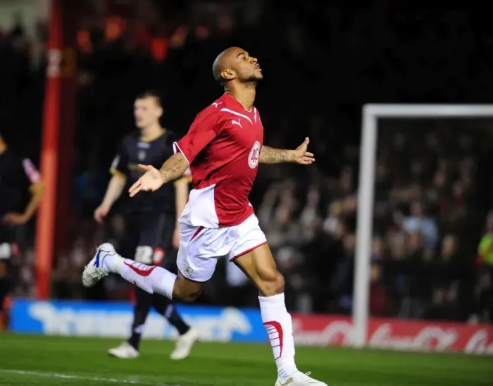 Framed Print : Bristol City's Danny Haynes Thrilling Goal Celebration vs Barnsley (Championship, 23 / 03 / 2010) Framed Print : Bristol City's Danny Haynes Thrilling Goal Celebration vs Barnsley (Championship, 23 / 03 / 2010)