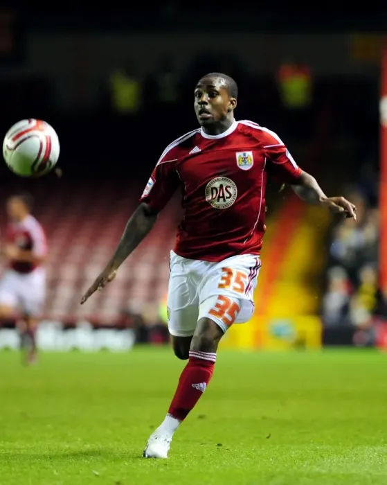 Framed Print : Bristol City's Danny Rose in Action: Championship Clash Against Watford at Ashton Gate Stadium (2010) Framed Print : Bristol City's Danny Rose in Action: Championship Clash Against Watford at Ashton Gate Stadium (2010)