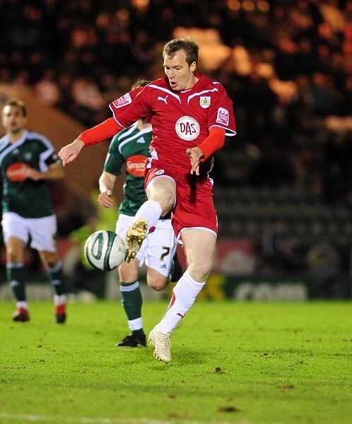 Bristol City's David Clarkson in Action against Plymouth Argyle, Championship Match, Home Park, 16th March 2010