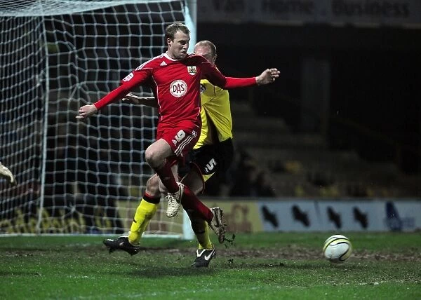 Bristol City's David Clarkson Sets Up Nicky Maynard's Goal Against Watford - Championship Match, 22nd February 2011