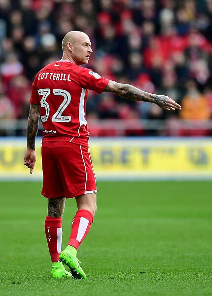 Bristol City's David Cotterill in Action against Rotherham United, 2017