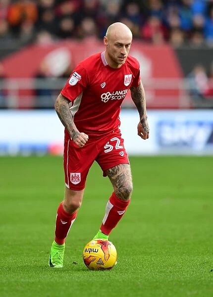 Bristol City's David Cotterill in Action during Sky Bet Championship Match against Rotherham United