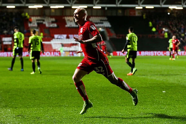 Bristol City's David Cotterill Scores Penalty to Secure 4-0 Lead Over Huddersfield Town