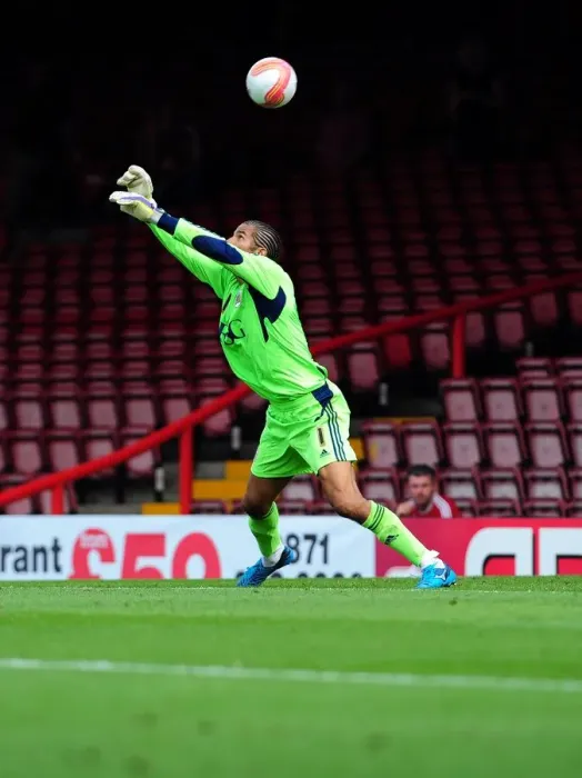 Framed Print : Bristol City's David James: Last-Minute Goalline Save vs. West Brom, 2011 Championship Match Framed Print : Bristol City's David James: Last-Minute Goalline Save vs. West Brom, 2011 Championship Match