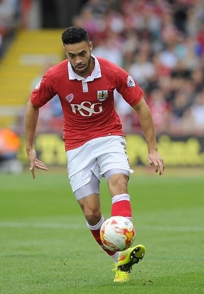 Bristol City's Derrick Williams in Action Against MK Dons, Sky Bet League One, 2014