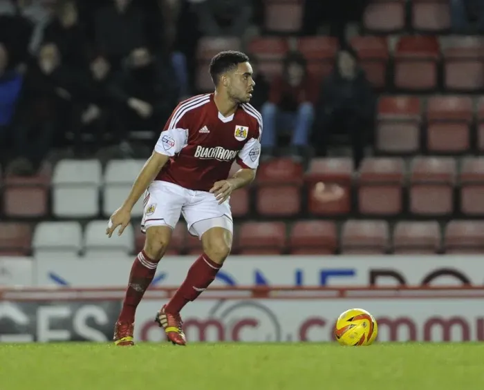 Framed Print : Bristol City's Derrick Williams in Action during Sky Bet League One Match