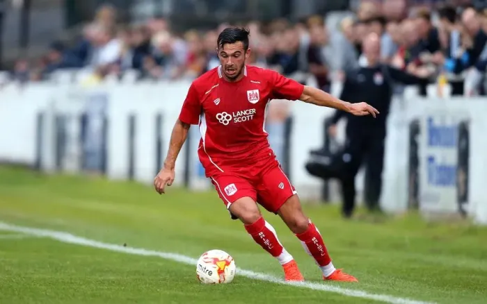 Framed Print : Bristol City's Diego De Girolamo in Action Against Bath City, 2016 Framed Print : Bristol City's Diego De Girolamo in Action Against Bath City, 2016