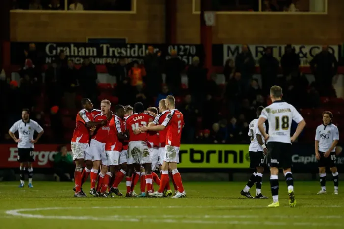 Framed Print : Bristol City's Disappointment: Jamie Ness Scores 1-0 for Crewe Alexandra