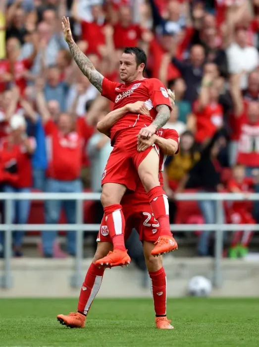 Framed Print : Bristol City's Dramatic Goal Celebration: Lee Tomlin Lifted by Hordur Magnusson vs. Aston Villa (27 August 2016) Framed Print : Bristol City's Dramatic Goal Celebration: Lee Tomlin Lifted by Hordur Magnusson vs. Aston Villa (27 August 2016)