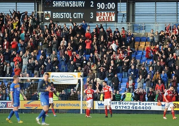 Bristol City's Euphoric Celebration: 2-3 Win at Shrewsbury Town