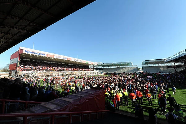 Bristol City's Euphoric Fans Invade Ashton Gate After Securing League One Victory