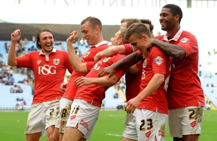 Framed Print : Bristol City's Euphoric Moment: Scott Wagstaff Scores the Winning Goal Framed Print : Bristol City's Euphoric Moment: Scott Wagstaff Scores the Winning Goal