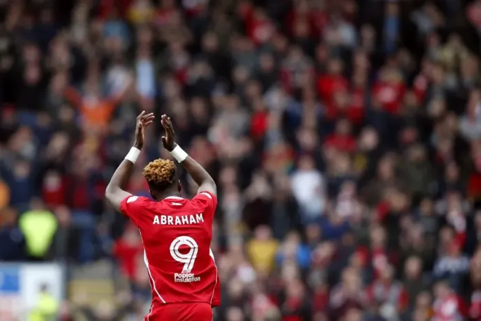 Framed Print : Bristol City's Euphoric Victory: Tammy Abraham's Goal Celebration vs. Blackburn Rovers, Sky Bet Championship (17 / 04 / 2017) Framed Print : Bristol City's Euphoric Victory: Tammy Abraham's Goal Celebration vs. Blackburn Rovers, Sky Bet Championship (17 / 04 / 2017)
