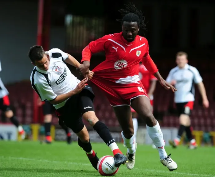 Framed Print : Bristol City's Evander Sno Foul: Dramatic Moment in Bristol City vs Bournemouth Reserves Clash Framed Print : Bristol City's Evander Sno Foul: Dramatic Moment in Bristol City vs Bournemouth Reserves Clash