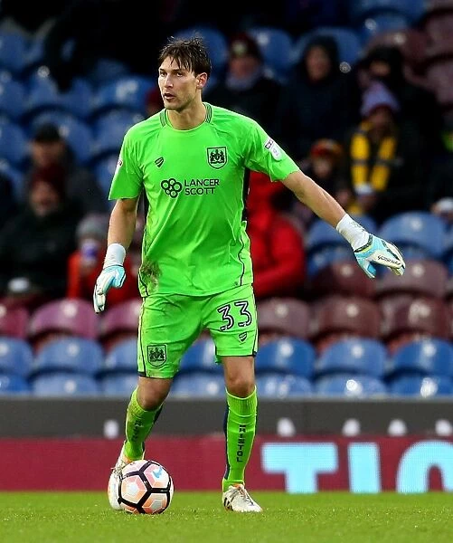 Bristol City's Fabian Giefer in Action at Burnley's Turf Moor, FA Cup Fourth Round (January 2017)