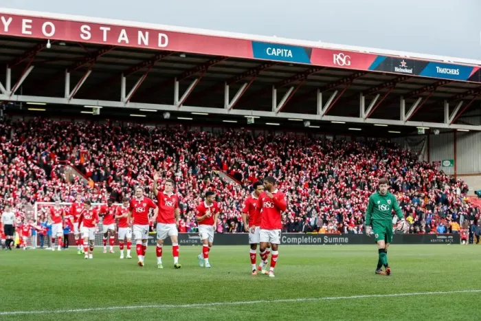 Framed Print : Bristol City's Frank Fielding Leads Team Out Against West Ham United at Ashton Gate Stadium, FA Cup Fourth Round (No Credits) Framed Print : Bristol City's Frank Fielding Leads Team Out Against West Ham United at Ashton Gate Stadium, FA Cup Fourth Round (No Credits)