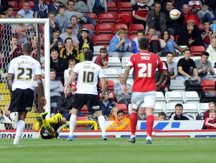 Framed Print : Bristol City's Frank Fielding Saves Penalty vs. Peterborough United (14.09.2013) Framed Print : Bristol City's Frank Fielding Saves Penalty vs. Peterborough United (14.09.2013)