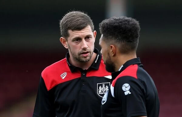 Bristol City's Frank Fielding and Scott Golbourne in Deep Conversation during Scunthorpe United Clash, 23rd August 2016
