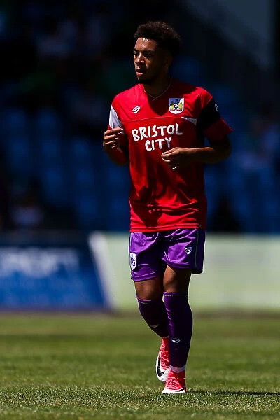 Bristol City's Freddie Hinds in Action against Guernsey FC, Pre-season Friendly, 2017