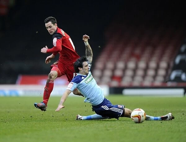 Bristol City's Greg Cunningham Beats Rhys Williams: A Pivotal Moment in the Bristol City vs. Middlesbrough Npower Championship Match, March 2013