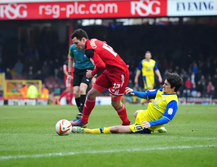 Framed Print : Bristol City's Greg Cunningham Foul by Kieran Lee during Bristol City vs Sheffield Wednesday Framed Print : Bristol City's Greg Cunningham Foul by Kieran Lee during Bristol City vs Sheffield Wednesday