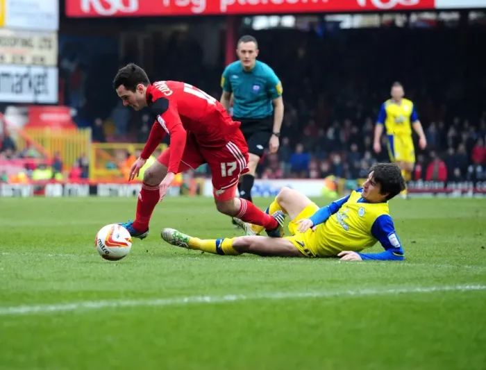 Framed Print : Bristol City's Greg Cunningham Fouled by Kieran Lee in 2013 Championship Clash Framed Print : Bristol City's Greg Cunningham Fouled by Kieran Lee in 2013 Championship Clash