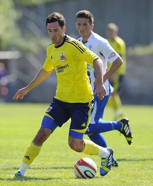 Bristol City's Greg Cunningham in Pre-Season Action Against Clevedon Town, 2013