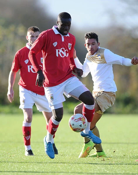 Bristol City's Gus Mafuta in Training Action, November 2014