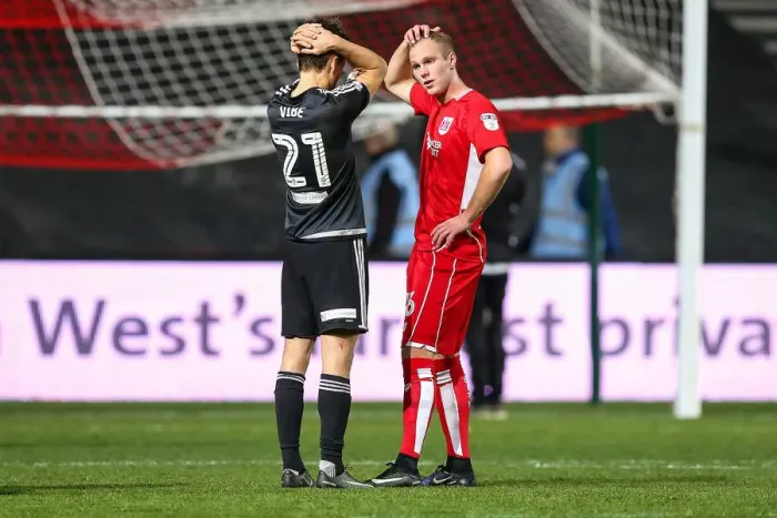 Framed Print : Bristol City's Gustav Engvall Disappointed After 0-1 Loss to Brentford Framed Print : Bristol City's Gustav Engvall Disappointed After 0-1 Loss to Brentford