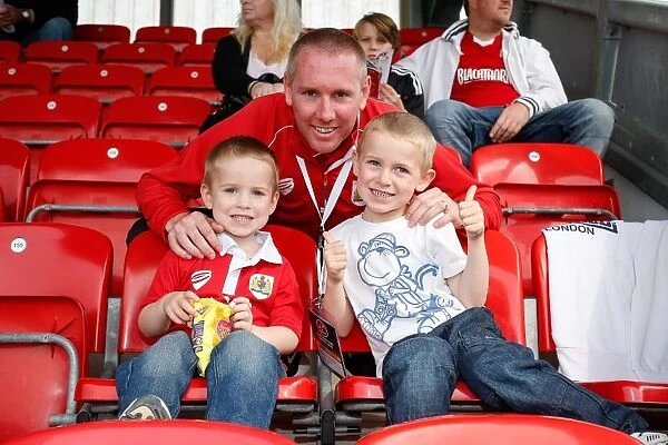 Bristol City's Head of Communications Adam Baker and His Children Enjoy Fleetwood Town Match Day
