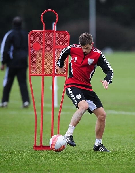 Bristol City's Henry Muggeridge in Deep Focus during Training