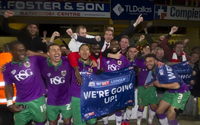 Framed Print : Bristol City's Historic 6-0 Victory: Promotion to Sky Bet Championship Secured