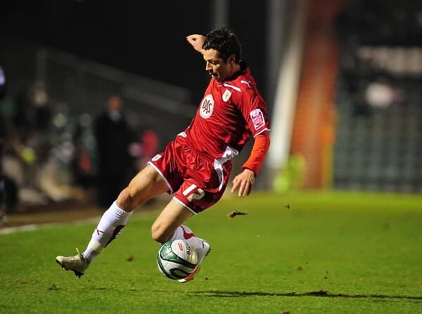 Bristol City's Ivan Sproule in Action against Plymouth Argyle, Championship Match, Home Park, 16-03-2010
