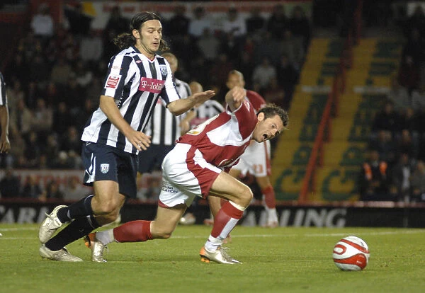 Bristol City's Ivan Sproule in Action Against West Brom