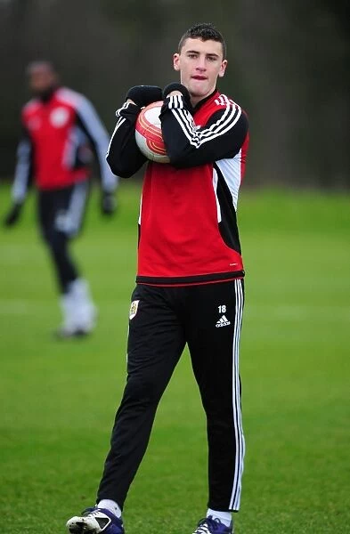 Bristol City's James Wilson in Deep Focus during Training