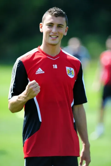 Framed Print : Bristol City's James Wilson: Pre-Season Training Intensity