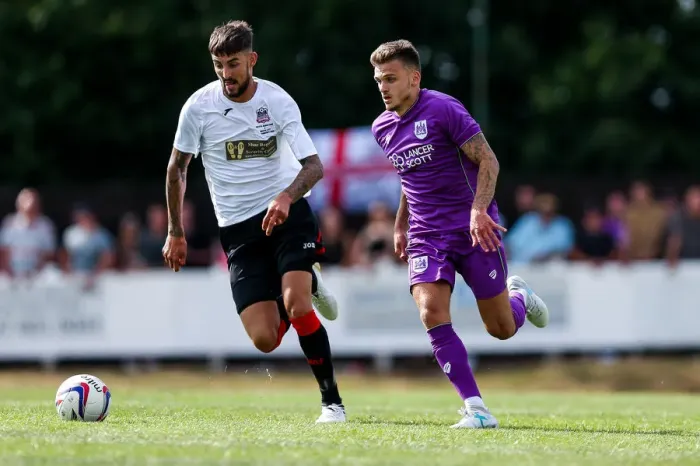 Framed Print : Bristol City's Jamie Paterson in Action during Pre-season Friendly against Bristol Manor Farm (2017) Framed Print : Bristol City's Jamie Paterson in Action during Pre-season Friendly against Bristol Manor Farm (2017)
