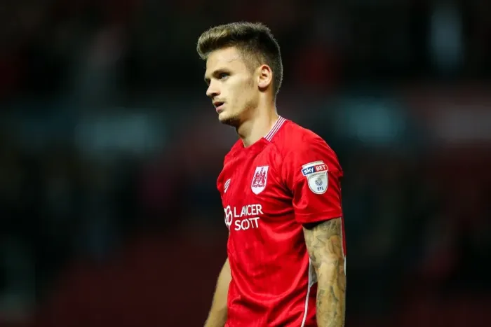 Framed Print : Bristol City's Jamie Paterson Reacts to 1-0 Win Over Leeds United