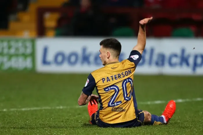 Framed Print : Bristol City's Jamie Paterson Scores First Goal in FA Cup Third Round Replay Against Fleetwood Town Framed Print : Bristol City's Jamie Paterson Scores First Goal in FA Cup Third Round Replay Against Fleetwood Town