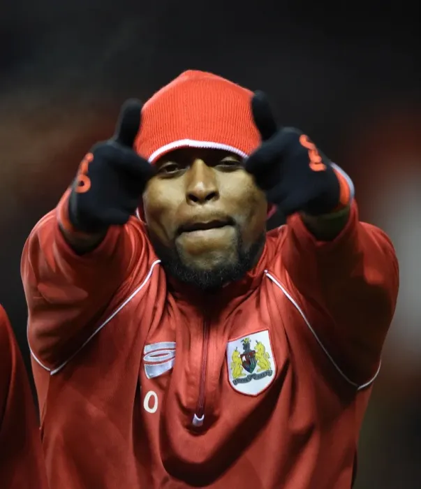 Framed Print : Bristol City's Jay Emmanuel-Thomas in Action against Doncaster Rovers at Ashton Gate Stadium, FA Cup Third Round Replay Framed Print : Bristol City's Jay Emmanuel-Thomas in Action against Doncaster Rovers at Ashton Gate Stadium, FA Cup Third Round Replay