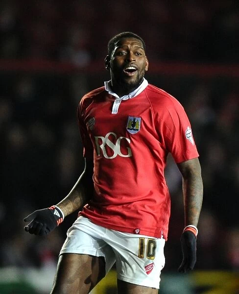 Bristol City's Jay Emmanuel-Thomas in Action Against Port Vale, Sky Bet League One, 2015